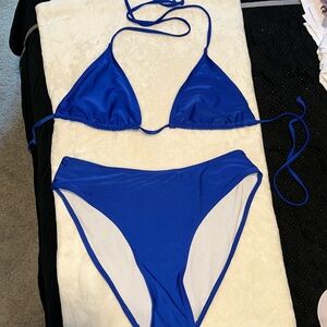 Blue bikini